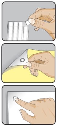 Samolepící hmota Kores GumFIX použití na sklo a kov