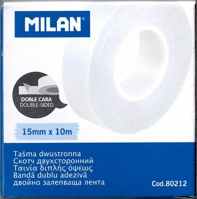 Oboustranná lepící páska Milan 15mm x 10m