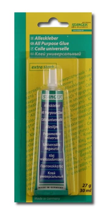 Detail tuby Stanger víceúčelové lepidlo 30 ml