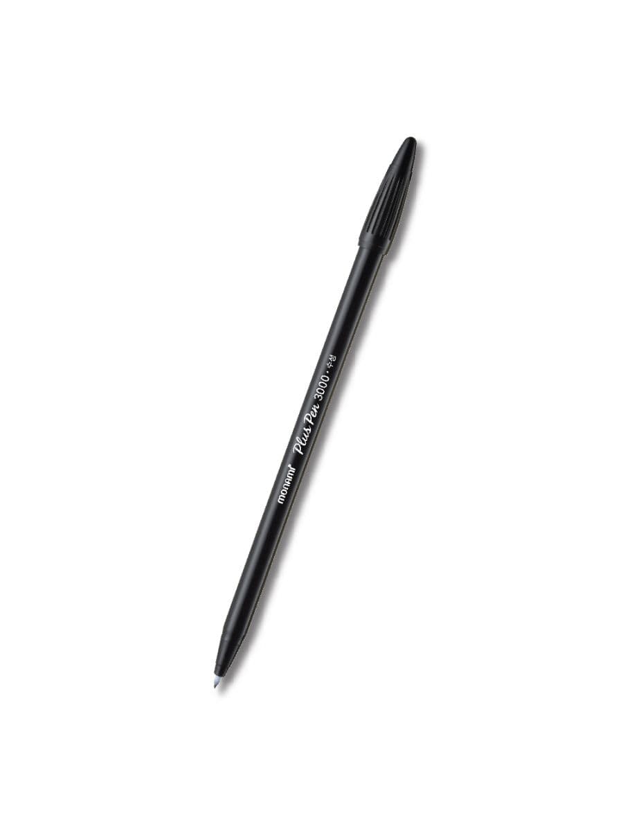 Monami Plus Pen 3000-2 černý liner 0,4mm pohled zepředu