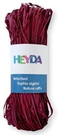 Heyda přírodní lýko 50 g bordó barva