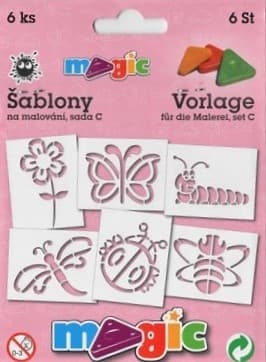 Magic šablony papírové sada C Léto 6 kusů