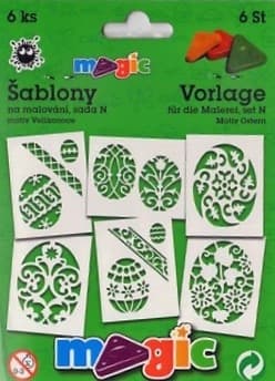 Magic šablony papírové velikonoční sada 6 kusů
