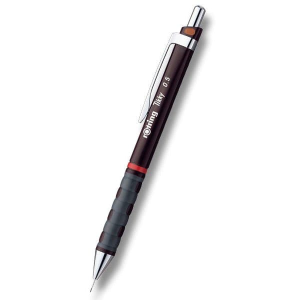 Rotring Tikky Burgundy mikrotužka 0,5 mm čelní pohled