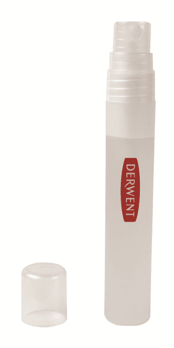 Derwent 2300592 mini rozprašovač detail použití