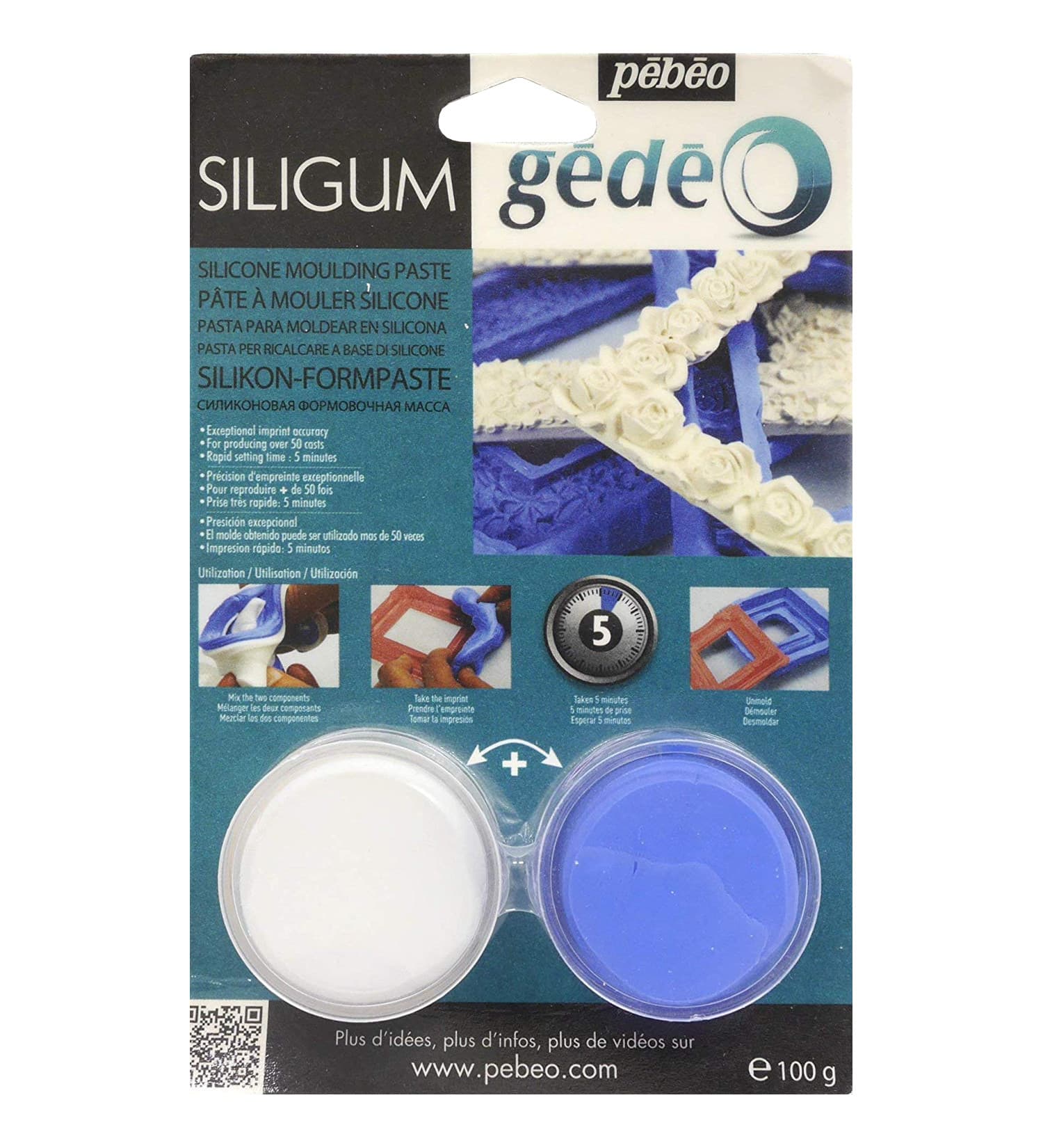 Pébéo Gédéo Siligum 100 g modelovací silikonová hmota