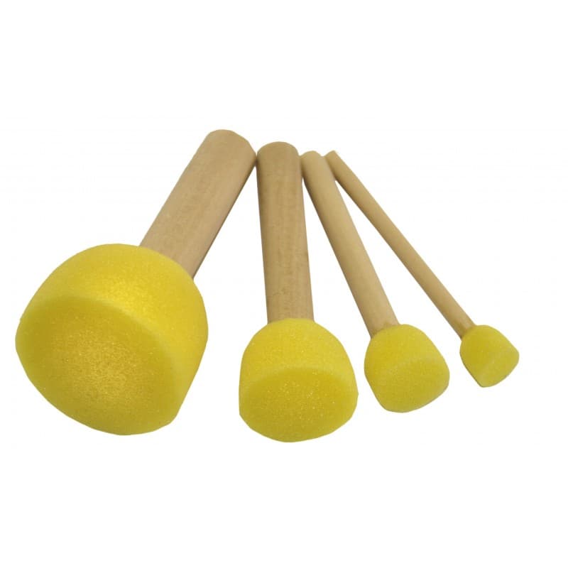 Molitanové tupovací štětce sada 4 ks malířské potřeby