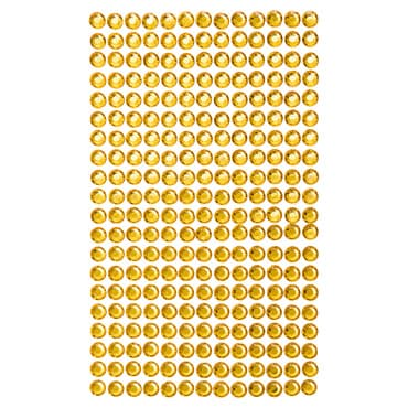 Nalepovací kamínky dpCraft zlaté 6 mm 260 kusů