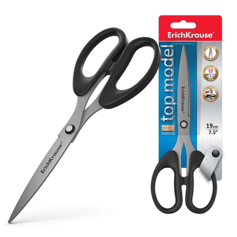 Nůžky ErichKrause Top Model 19 cm v blistru