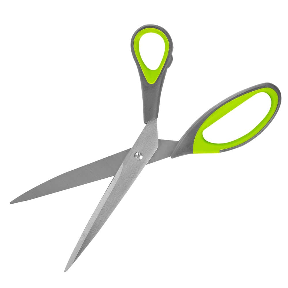 Detail čepelí zelených kancelářských nůžek Easy 25cm