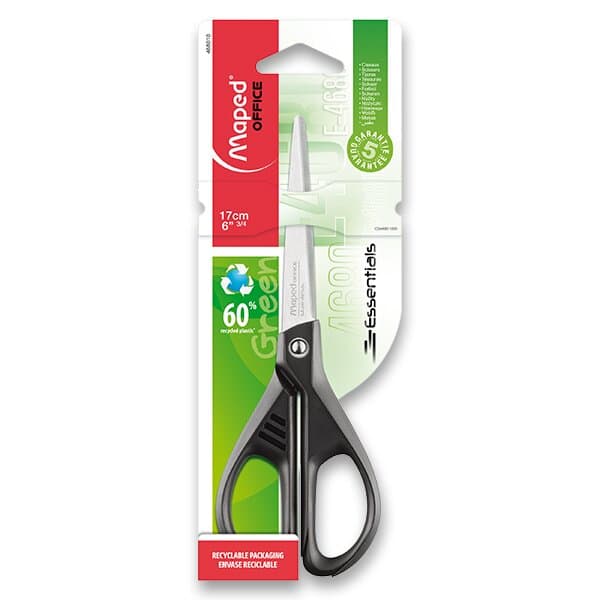 Nůžky Maped Essentials Green 17 cm čelní pohled