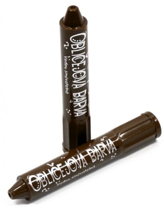 Amos hnědá obličejová barva vysouvací tužka na obličej