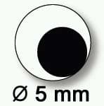 Heyda kulatá očička 5 mm sada 100 kusů