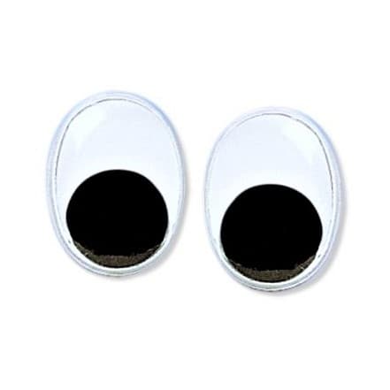 HobbyFun oválná očička 19x14 mm sada 36 kusů