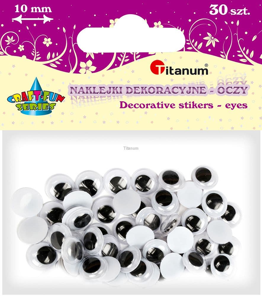 Titanum titanová očička 10 mm sada 30 kusů scrapbooking