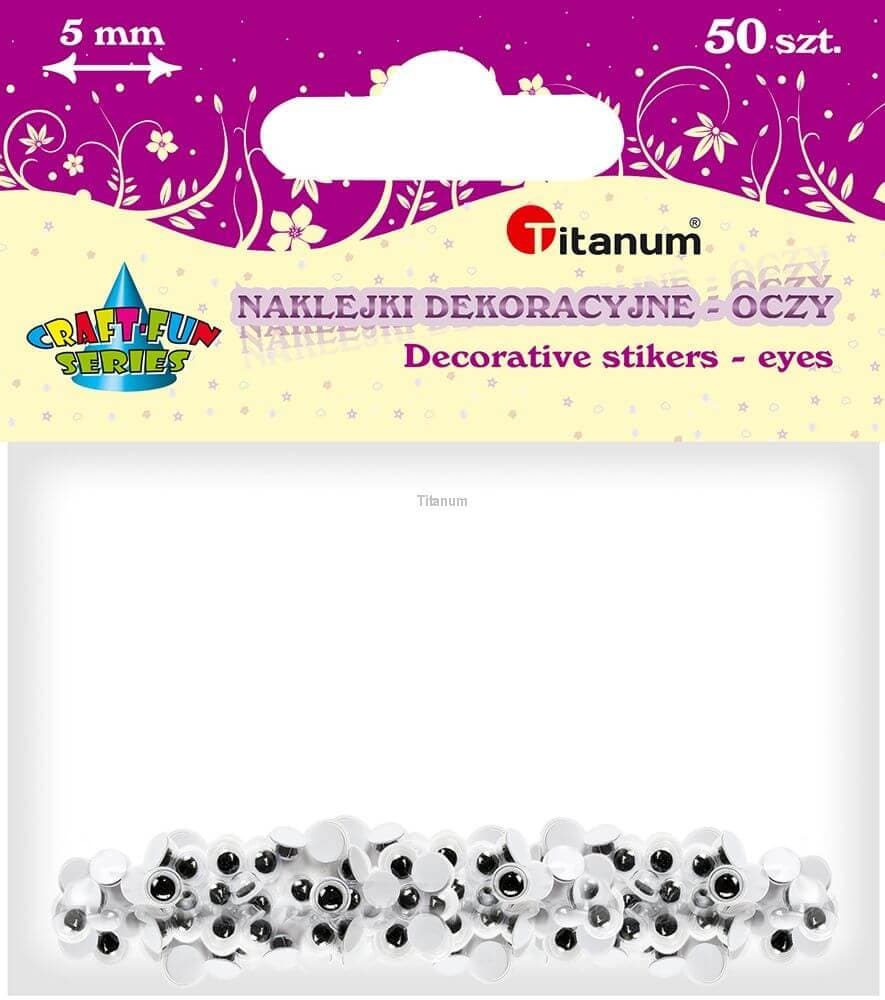 Titanum titanová očička 5 mm sada 50 kusů