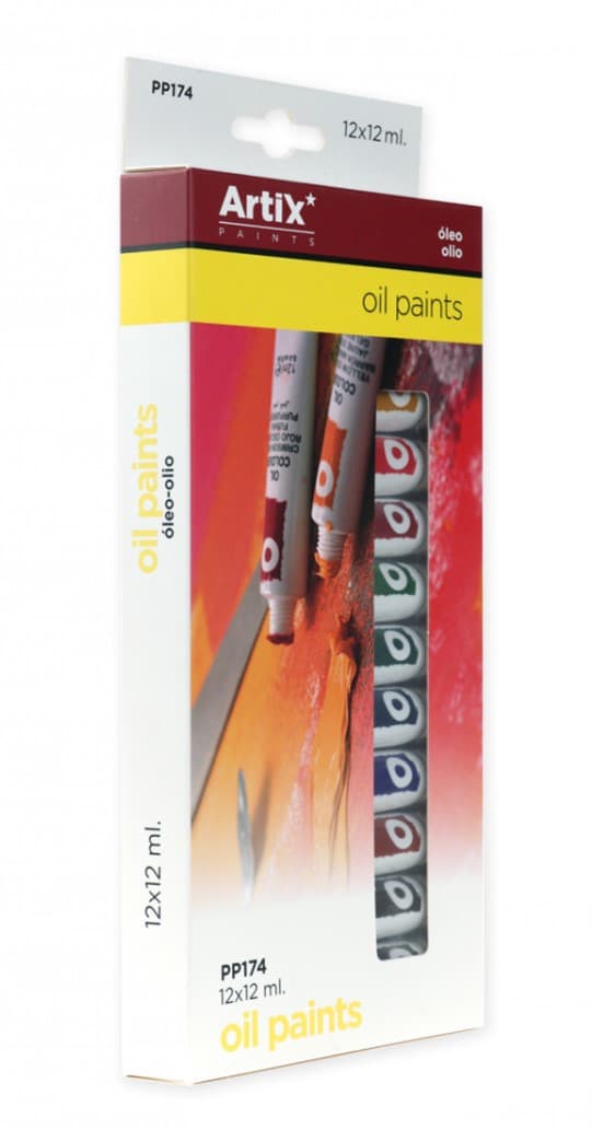Olejové barvy Artix sada 12 barev po 12 ml