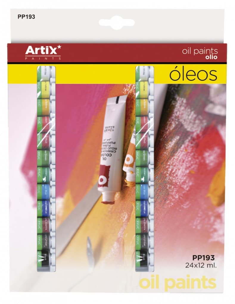 Olejové barvy Artix sada 24 barev po 12 ml