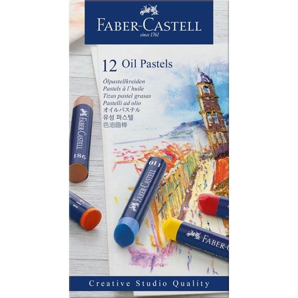 Faber-Castell olejové pastely sada 12 základních barev