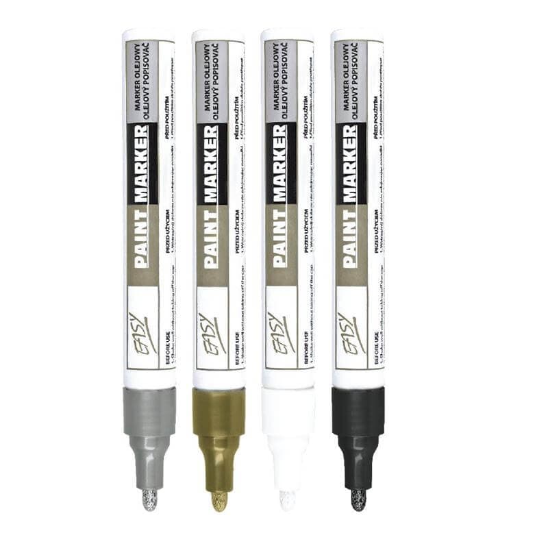 Detail hrotu černého olejového popisovače Easy 830882