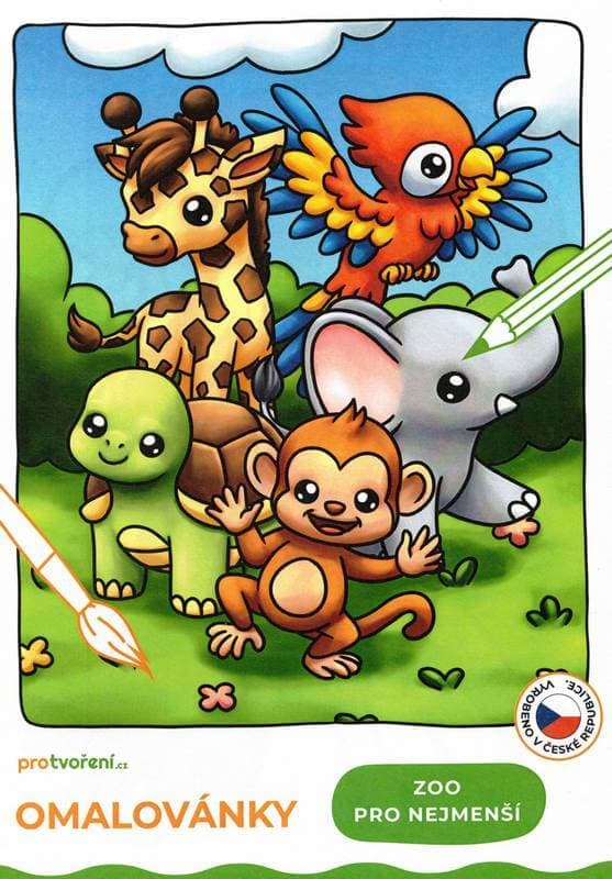 Pro tvoření Omalovánky A5 ZOO pro nejmenší přední strana