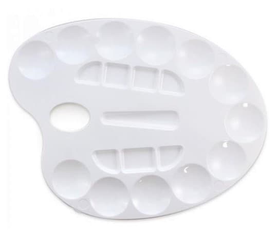 Primo plastová oválná malířská paleta MAXI 32 cm