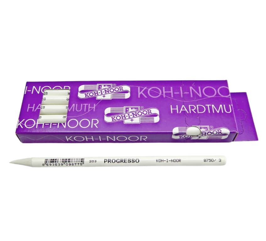 Koh-i-Noor Progresso pastelka v laku bílá barva