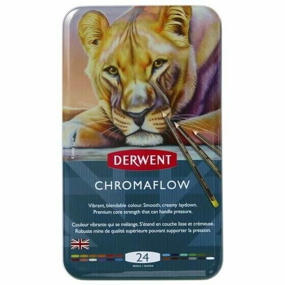 Derwent Chromaflow sada 24 barev klasické pastelky