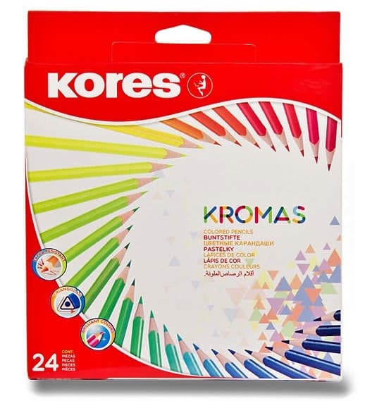 Kores Kromas trojhranné pastelky sada 24 barev