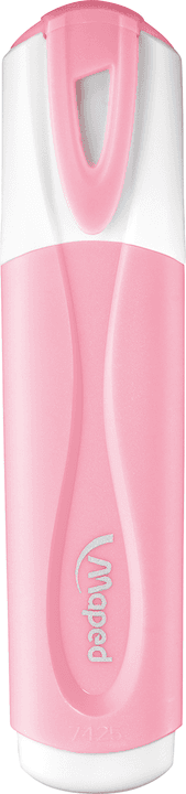 Pastelové zvýrazňovače Maped při psaní na papíře