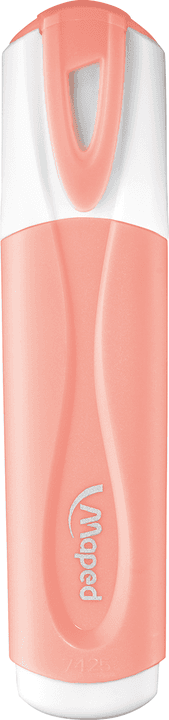 Boční pohled na sadu 4 pastelových zvýrazňovačů Maped