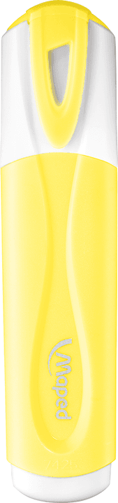 Čtyři pastelové zvýrazňovače Maped rozložené vedle sebe