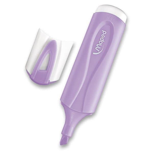 Detail hrotů pastelových zvýrazňovačů Maped sada