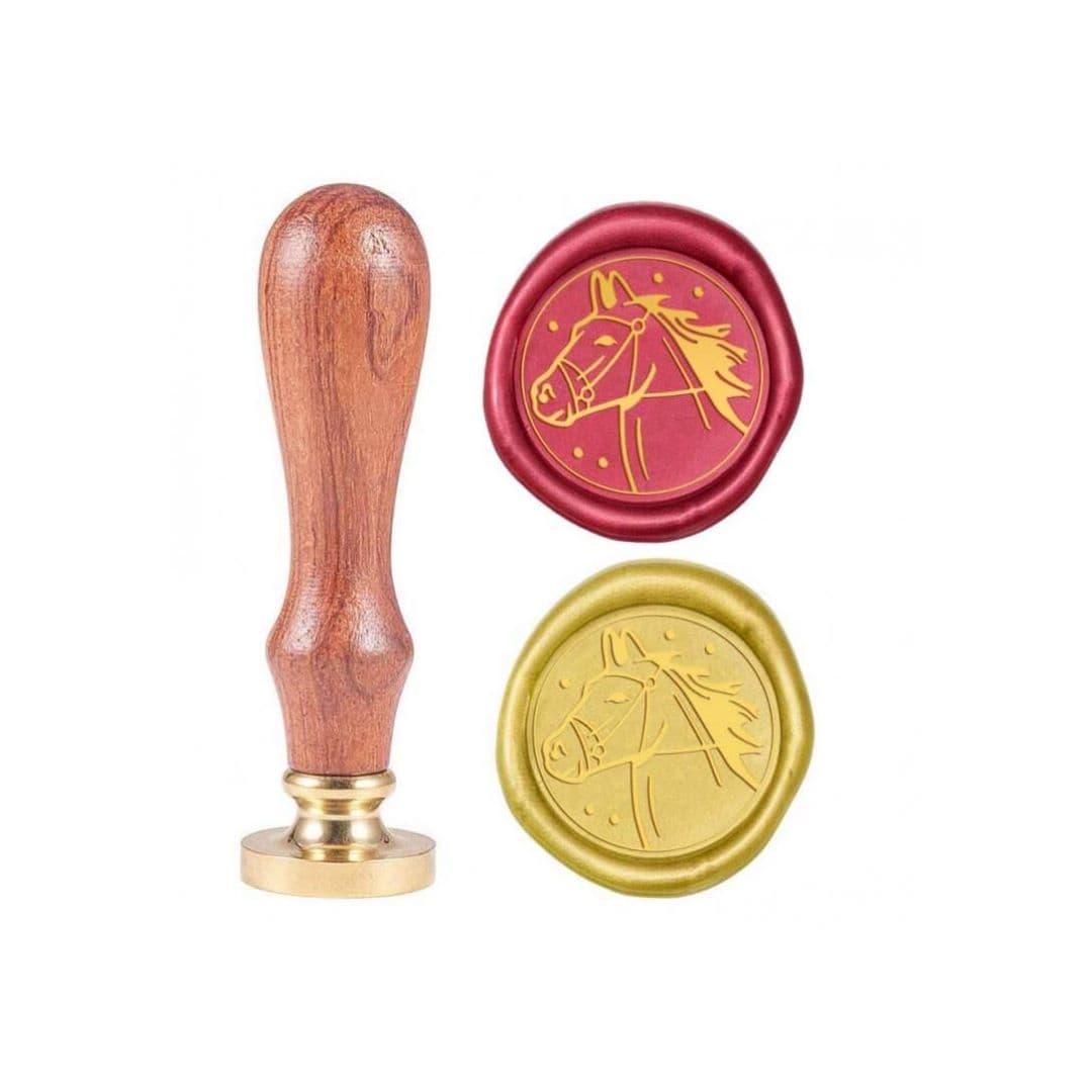 Crasphire pečetidlo 25 mm s motivem hlavy koně