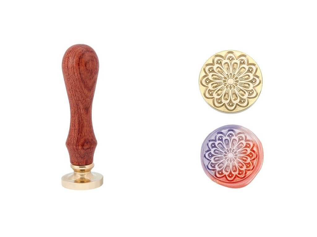 Crasphire pečetidlo 25 mm s motivem mandaly vzor 2