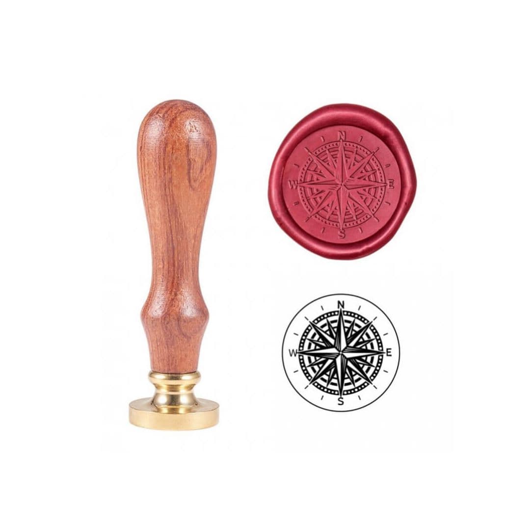 Crasphire pečetidlo 25 mm s motivem kompasu WH0096-97U