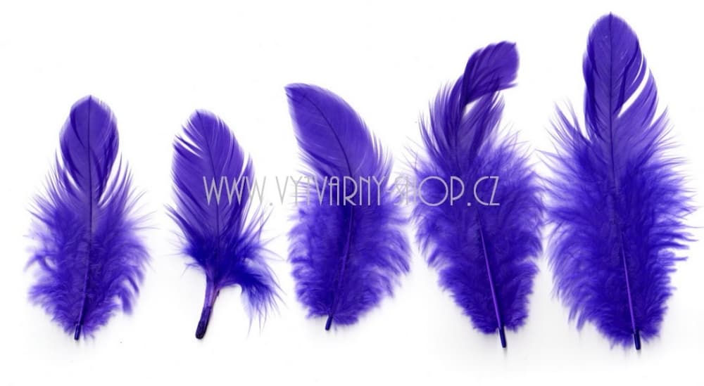 Peříčka ultramarínová 6-10 cm kreativní tvoření 10g
