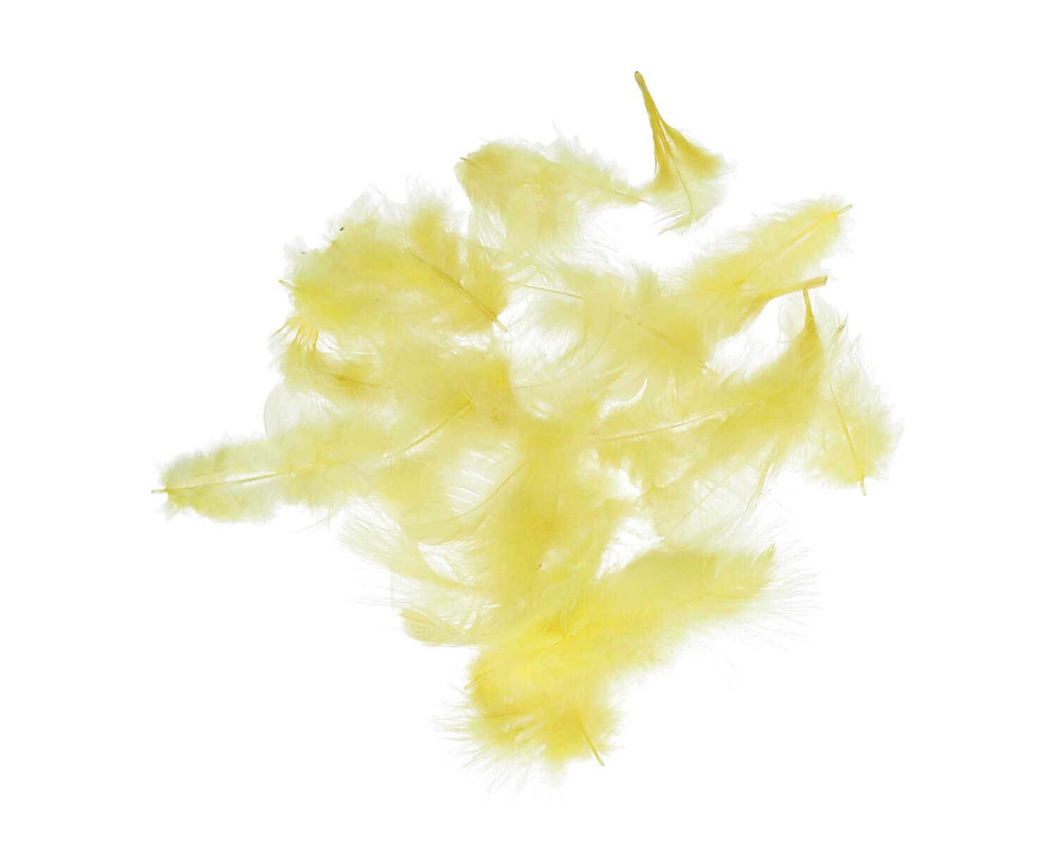 Žlutá dekorativní peříčka Titanum 10 g kreativní tvoření