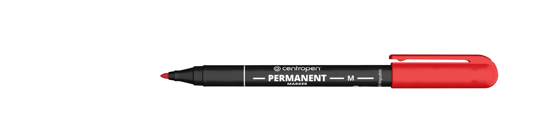 Permanentní fix Centropen 2846 červený hrot 1 mm