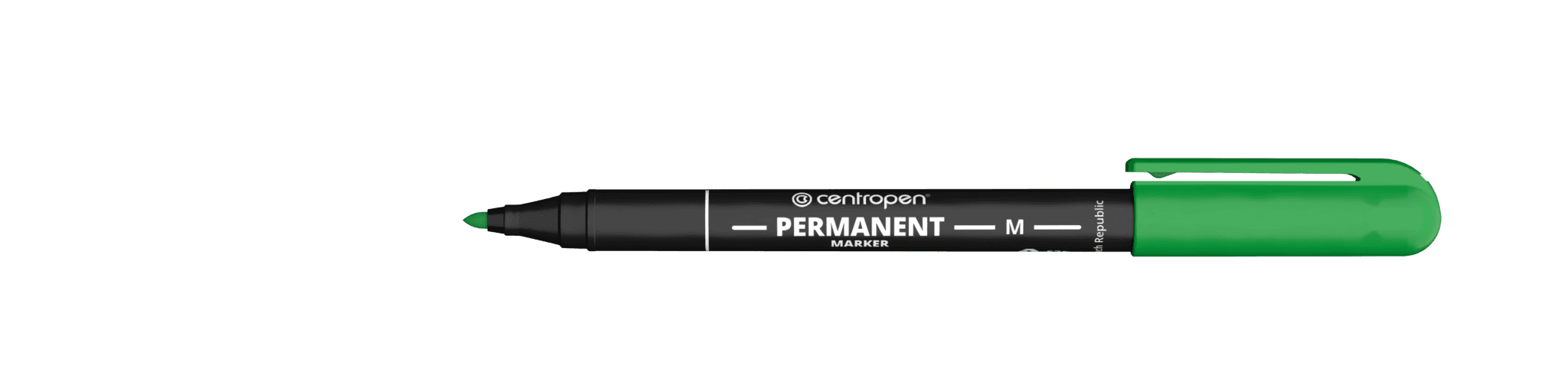 Permanentní fix Centropen 2846 zelená hrot 1 mm