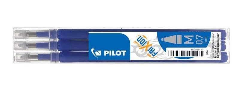 Pilot Frixion náplně modrá 0,7 mm sada 3 ks