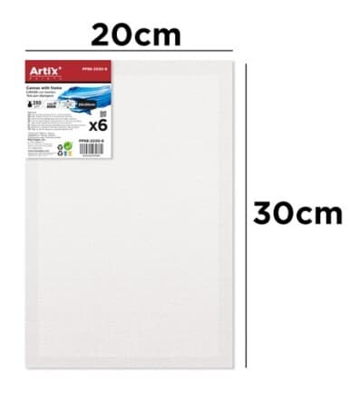 Artix PP98-2030-6 bavlněné malířské plátno 20x30 cm bílé