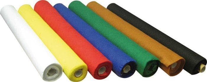 Detail černé plsti v roli formát 0,5 x 2 m