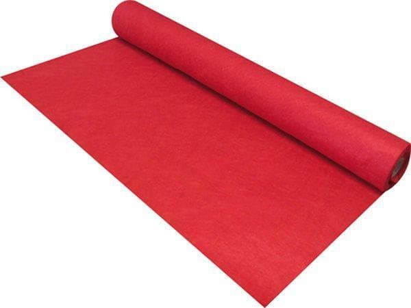 Červená měkká plst role 50 cm x 200 cm