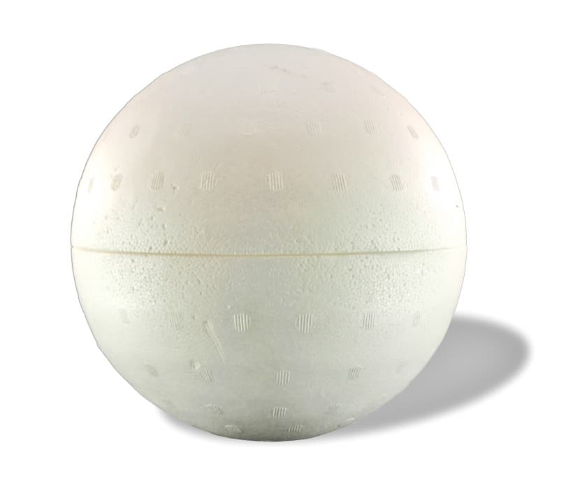 Detail bílé Sepas polystyrenové koule průměr 250 mm