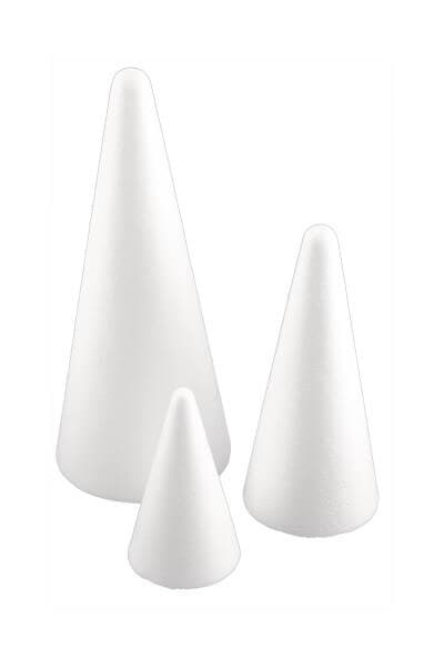 Sepas polystyrenový kužel 15 cm pro kreativní tvoření