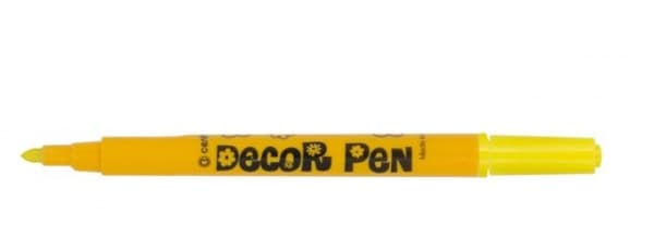 Centropen 2738 Decor Pen žlutý popisovač šířka stopy 1,5 mm