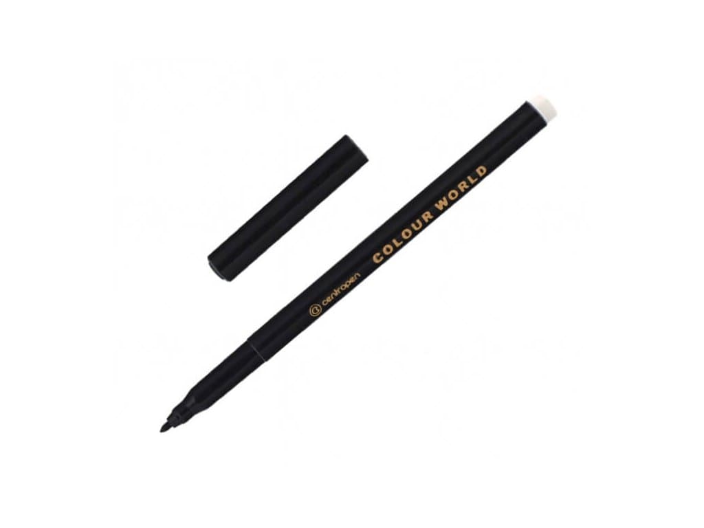 Centropen 7550 černý popisovač s hrotem 2 mm