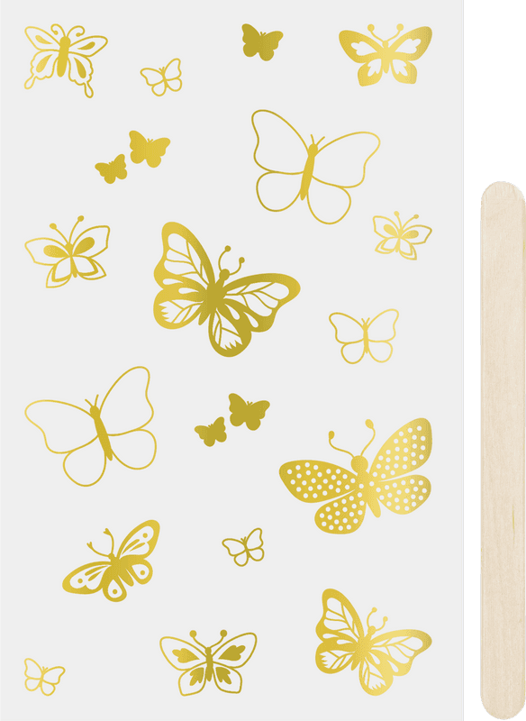 Detail zlatého propisotu Heyda motýli kreativní tvoření