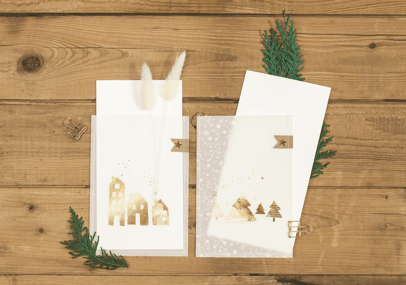 Kreativní tvoření s Heyda zlatým Propisotem stromy